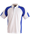 Mens CoolDry Contrast Short Sleeve Polo with Sleeve Panels PS61