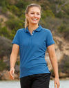 PS64 - Ladies TrueDry® Solid Colour Short Sleeve Pique Polo Winning Spirit