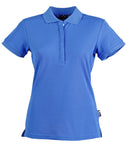 Ladies TrueDry Solid Colour Short Sleeve Pique Polo PS64