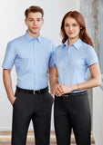 S122MS - Mens Chevron Short Sleeve Shirt Biz Collection