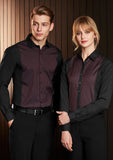 S414LL - Ladies Reno Panel Long Sleeve Shirt Biz Collection