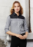 S503LT - Ladies Havana 3/4 Sleeve Shirt Biz Collection