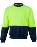 High Visibility Two Tone Crew Neck Safety Windcheater SW09
