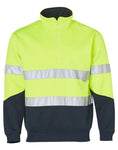Mens High Visibility Long Sleeve Fleecy Sweat SW14