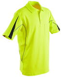 Mens TrueDry® Hi-Vis Polo with Reflective Piping SW25A