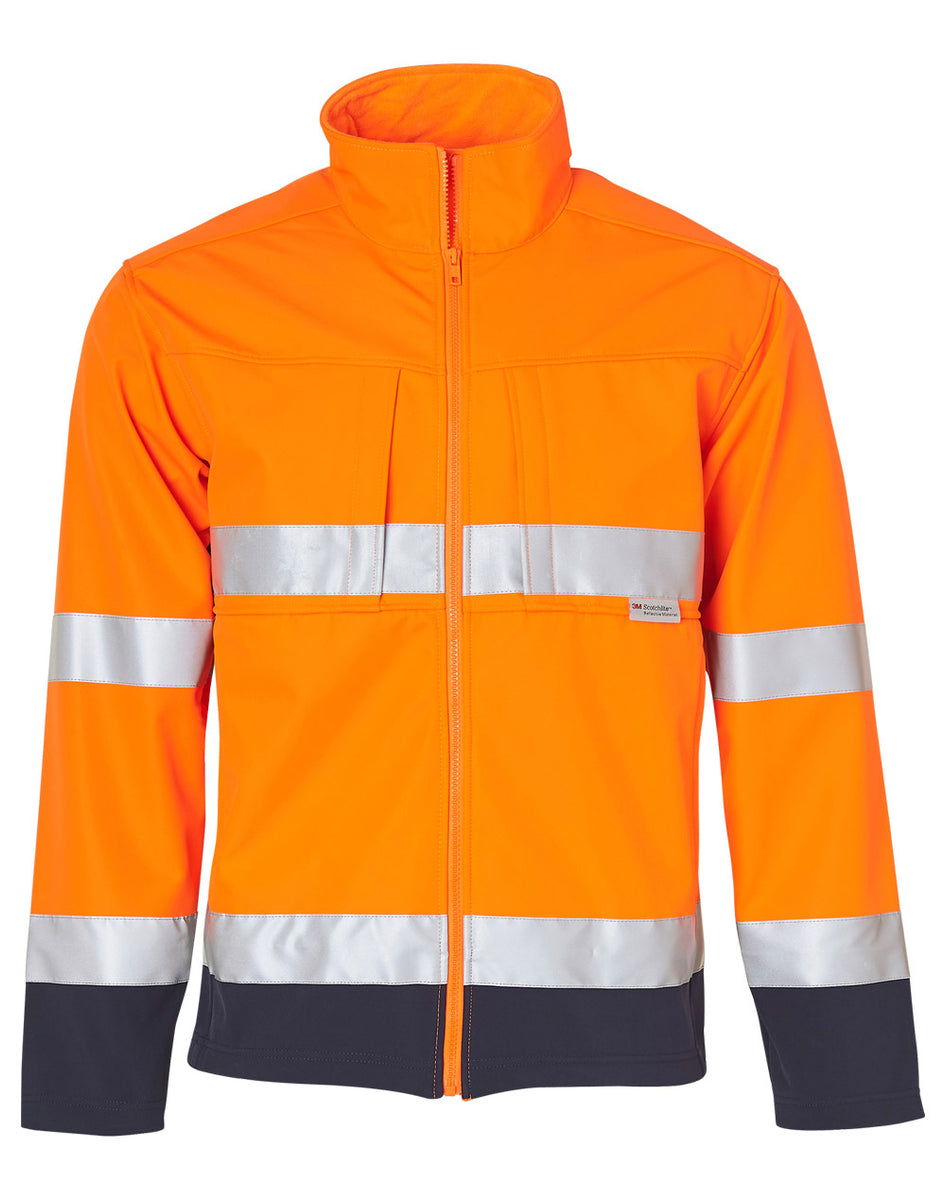 SW29 - High Visibility Two Tone Softshell Jacket with 3M Reflective ...