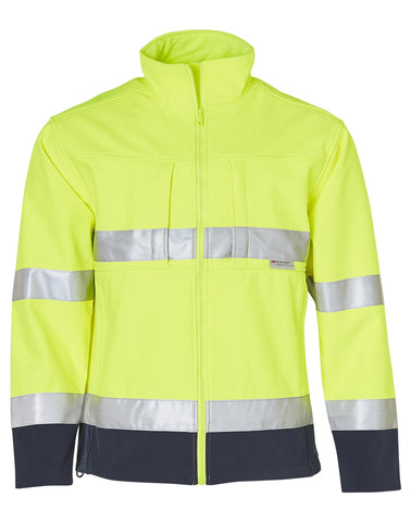 High Visibility Two Tone Softshell Jacket with 3M Reflective Tapes SW29