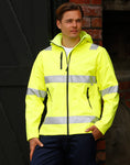 SW30 - Adults’ HiVis Heavy Duty Softshell Jacket with 3M Tapes AIW