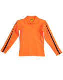 Ladies TrueDry® Hi-Vis Long Sleeve Polo with Reflective Piping SW34A