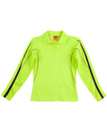 Ladies TrueDry® Hi-Vis Long Sleeve Polo with Reflective Piping SW34A