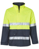 Hi-Vis Long Line Safety Jacket With Polar Fleece Lining and 3M Reflective Tapes SW50