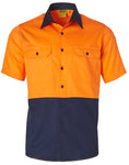Mens High Visibility Cool-Breeze Cotton Twill Safety Shirt SW57