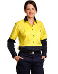 SW64 - Ladies High Visibility Cool-Breeze Cotton Twill Safety Shirt AIW