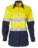 Ladies High Visibility Cool-Breeze Cotton Twill Safety Shirt with 3M Tapes SW65