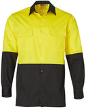Mens High Visibility Cotton Twill Safety Shirt SW67