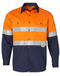 High Visibility Cotton Twill Safety Shirt with Reflective 3M Tapes SW68