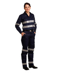 WP15HV - Ladies Heavy Cotton Pre-Shrunk Drill Pants with 3M Reflective Tape AWS