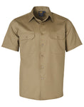 Cotton Drill Short Sleeve Work Shirt WT03