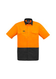 ZW815 - Mens Rugged Cooling Hi Vis Spliced S/S Shirt Syzmik